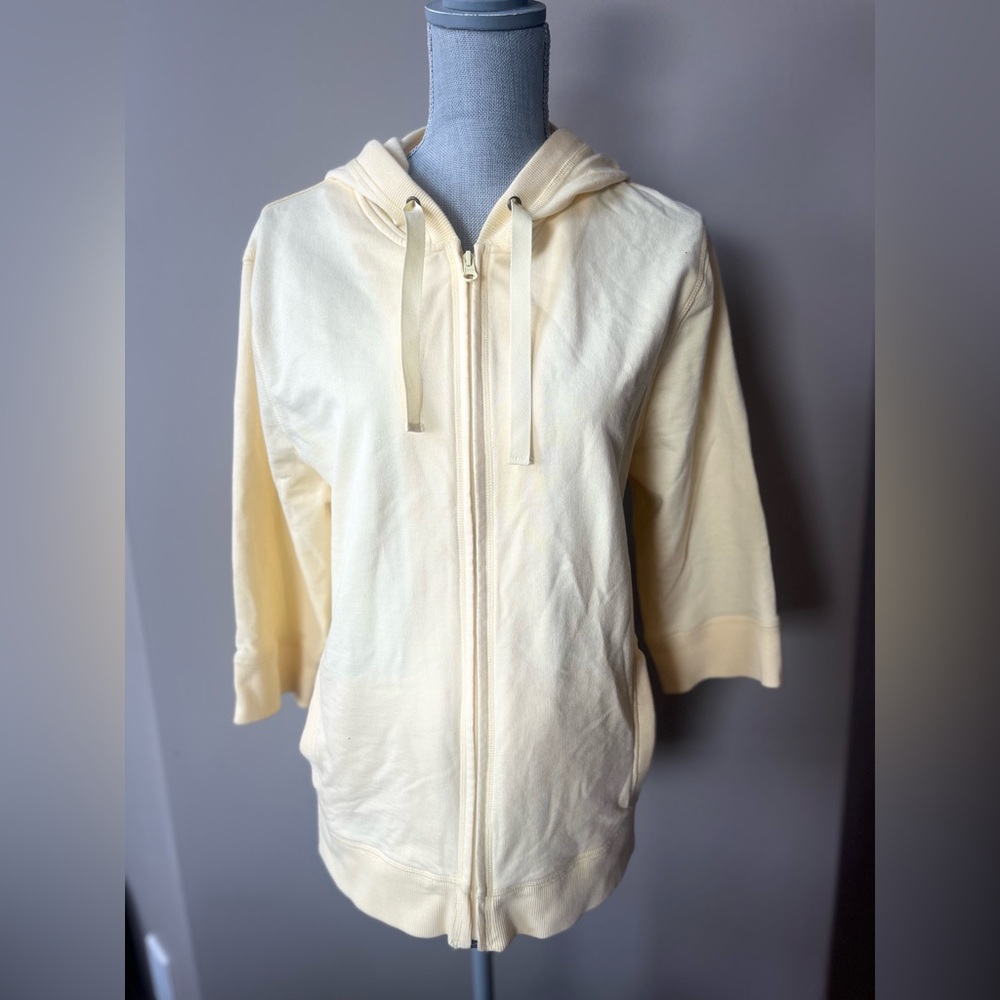 Women's Pale Yellow Hoodie Sweater